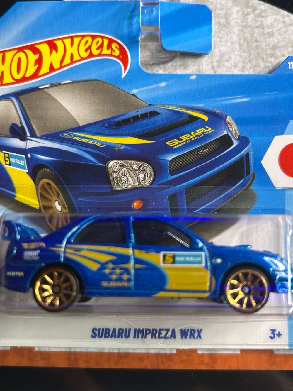 Hot Wheels Subaru Impreza WRX Die-Cast Toy Car - Blue & Yellow